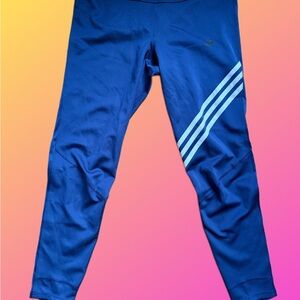 Adidas Women’s Aeroready crop Blue Leggings